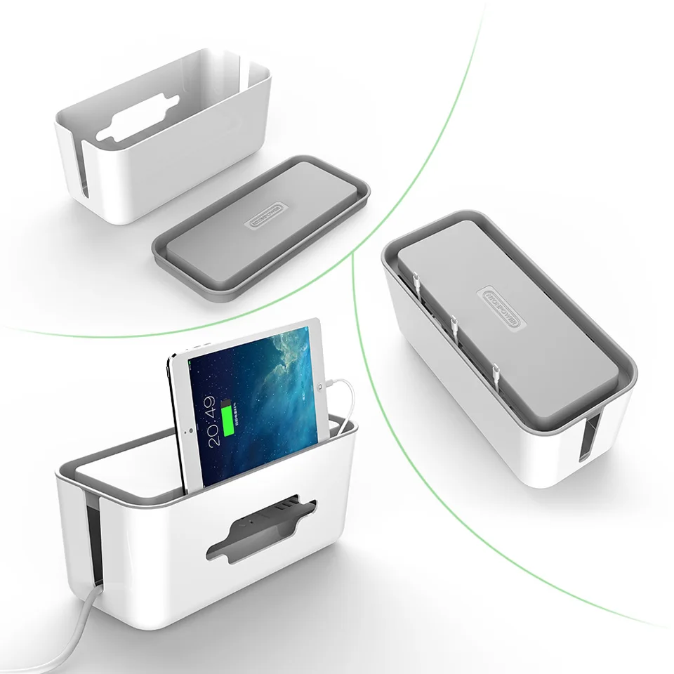 NTON power, жесткий пластиковый блок питания, коробка для хранения, устройство для сматывания кабеля, органайзер, коробка для управления кабелем с держателем и крышкой для домашней безопасности