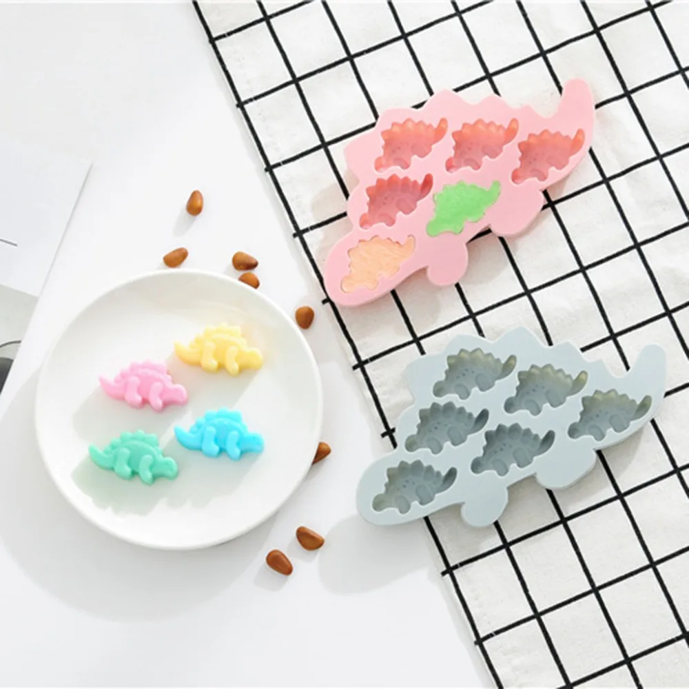 6 Сетка мультфильм динозавра силиконовые формы 3D DIY сахар конфеты ремесло помадка
