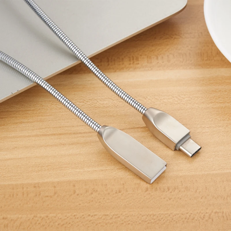 Sindvor металлический usb type-C кабель быстрое зарядное устройство для samsung S8 huawei P9 Honor 8 Oneplus 3 LG зарядка usb type-C кабель для передачи данных 1 м
