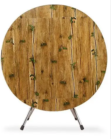80W cm green flower Простой складной круглый квадратный обеденный стол домашний круглый стол небольшой квадратный стол маджонг стол - Цвет: 80W cm green flower