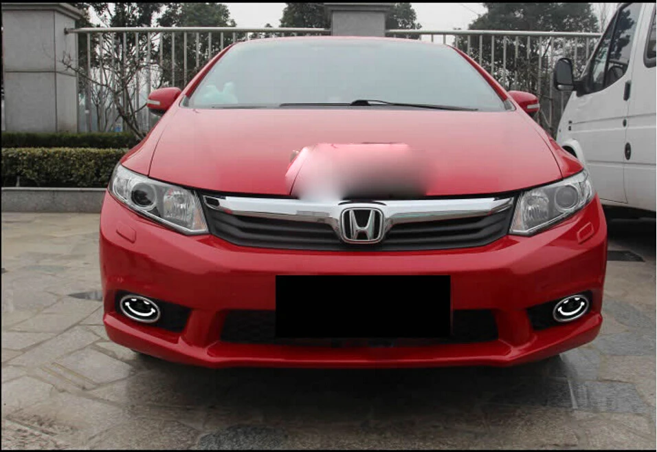 Один комплект автомобиля бампер свет для Honda Odyssey дневной свет HRV автомобильные аксессуары 2009~ 2014y светодиодный DRL фары для Odyssey противотуманные фары