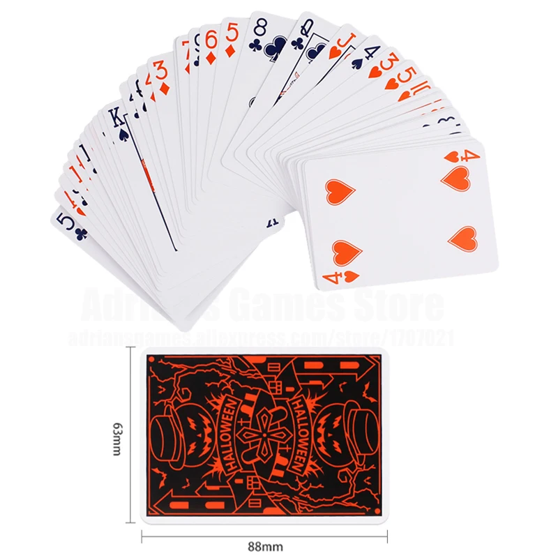 Хэллоуин Игральные Карты Magic карточная колода покер карты 88*63 мм Pocker | Спорт и
