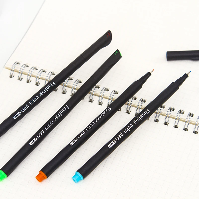

24 Fineliner Color Pens Set, Fine Line Colored Sketch Writing Drawing Pens for Journal Planner Note Taking and Coloring
