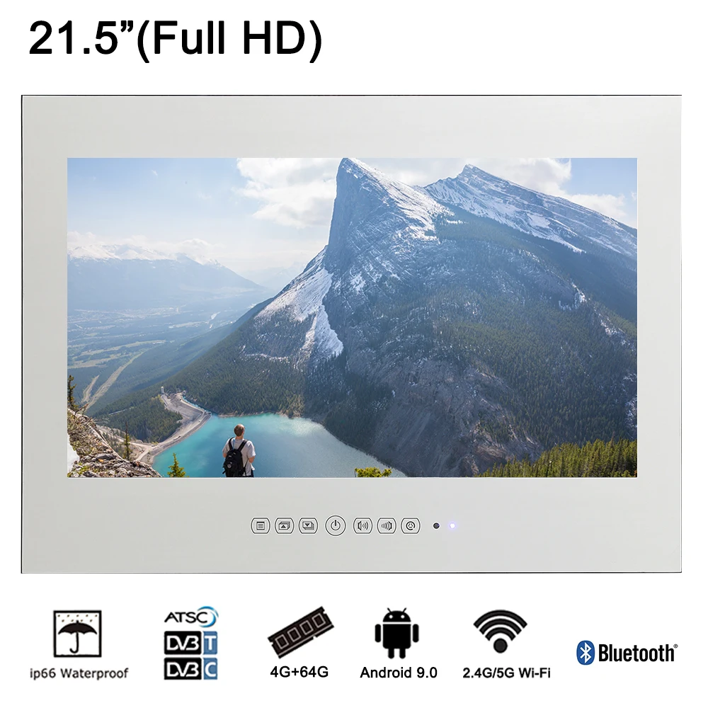 Souria 21 5 &quotВолшебный Smart WiFi Зеркало 1080 P HD светодиодный Водонепроницаемый ТВ Кухня