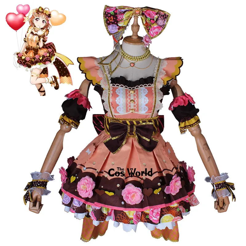 Love Live Sunshine Aqours 9 Characters Chocolate Valentine's Day Takami Chika Kurosawa Dia Anime Cosplay Costumes |