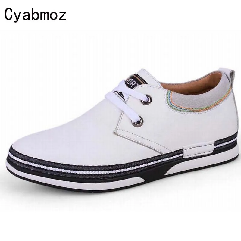 Увеличивающие рост обувь для мужчин 5 см новые модные на шнуровке Повседневная