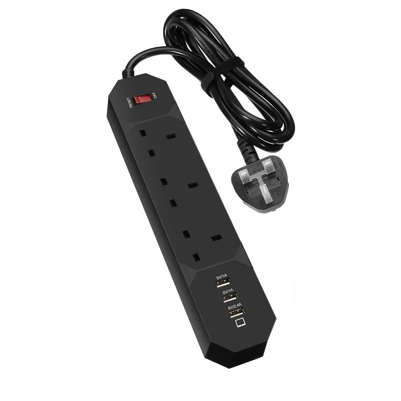 Умная удлинительная розетка 3USB для зарядки 3 AC EU UK внешний разветвитель розетки 1 8