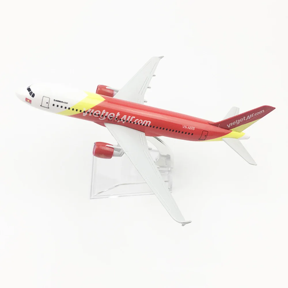 1/400 весы Airbus A320 VietJet Air Vietnam Airlines модель самолета из сплава 16 см детские игрушки