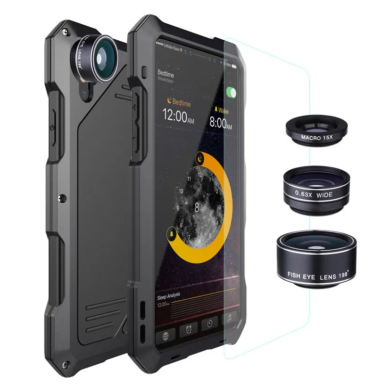 Чехол для телефона с фотографом объективом iPhone 7 8 6s Plus Макро Рыбий глаз широким