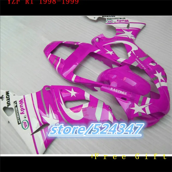 

Эй-Мотоцикл Обтекатели части для 1998 1999 YZF R1 98 99 YZFR1 YZF1000 фиолетовые звезды тела обтекателя наборы для Yamaha