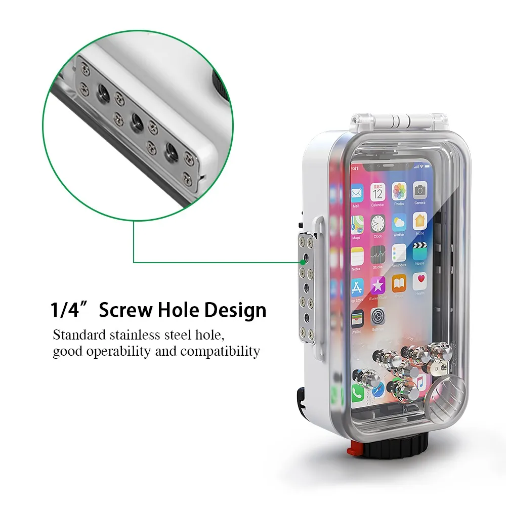 Водонепроницаемый подводный Корпус для iPhone X-White 60 м/фута | Электроника