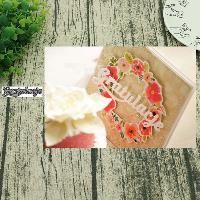 AddyCraft металлические Вырубные штампы с надписью на польском языке штамп для