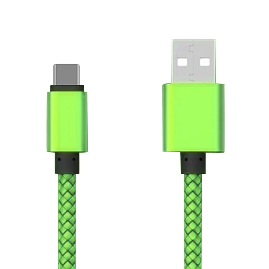 Многоцветный 1 м/2 м/3 м Быстрая зарядка usb type C кабель Мобильный телефон провод для быстрого заряда линии 2.4A USB C шнур для передачи данных