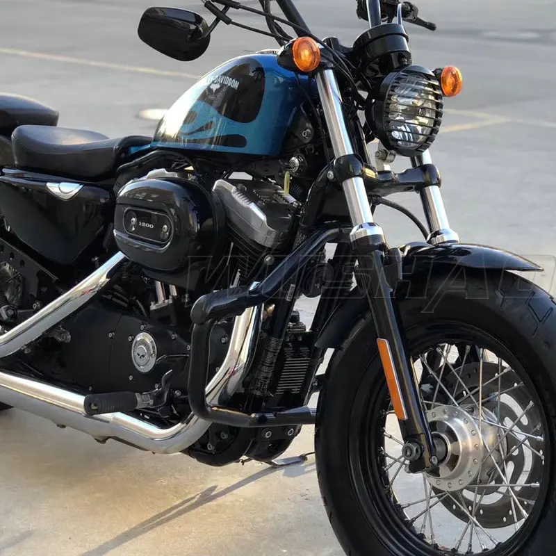 Передняя балка защиты двигателя для Harley SuperLow Forty Eight sev70 Two Sportster Iron XL 2004 XL883 2019 XL1200 |