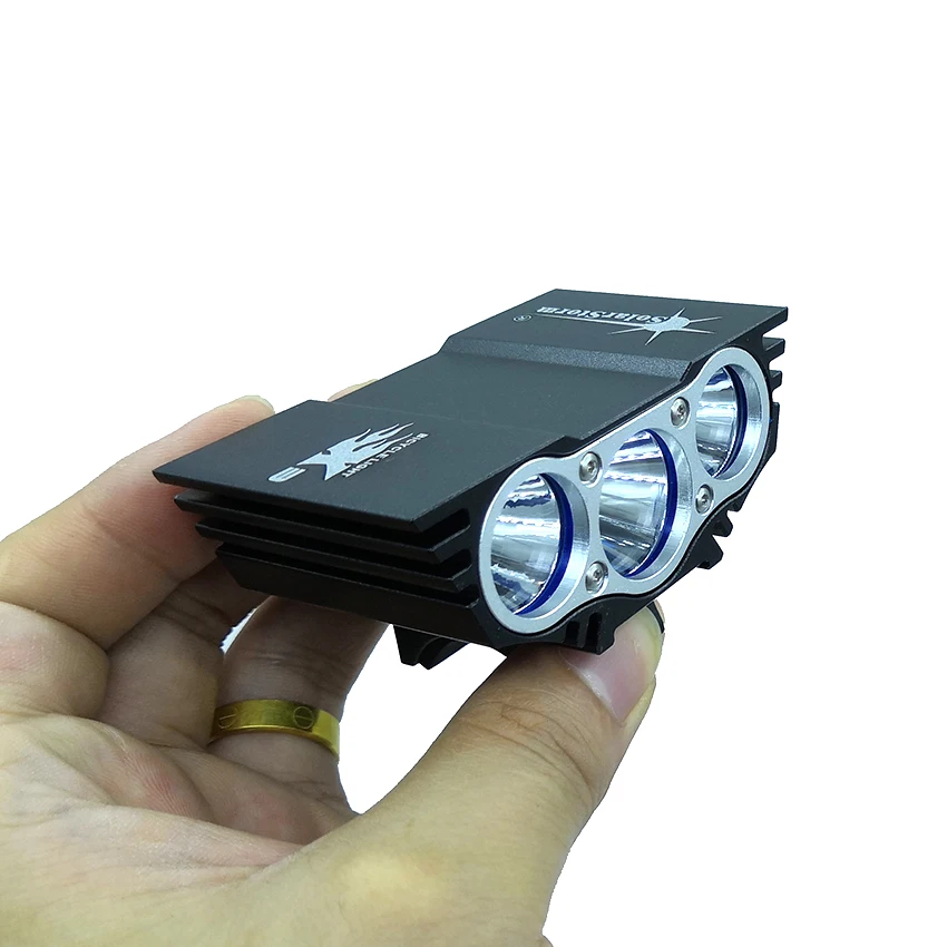 Светодиодный водонепроницаемый фонарь Luz Par 3xT6 с аккумуляторной батареей