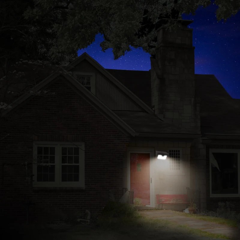 Супер яркий 50 светодиодный солнечный свет с датчиком движения Лампа