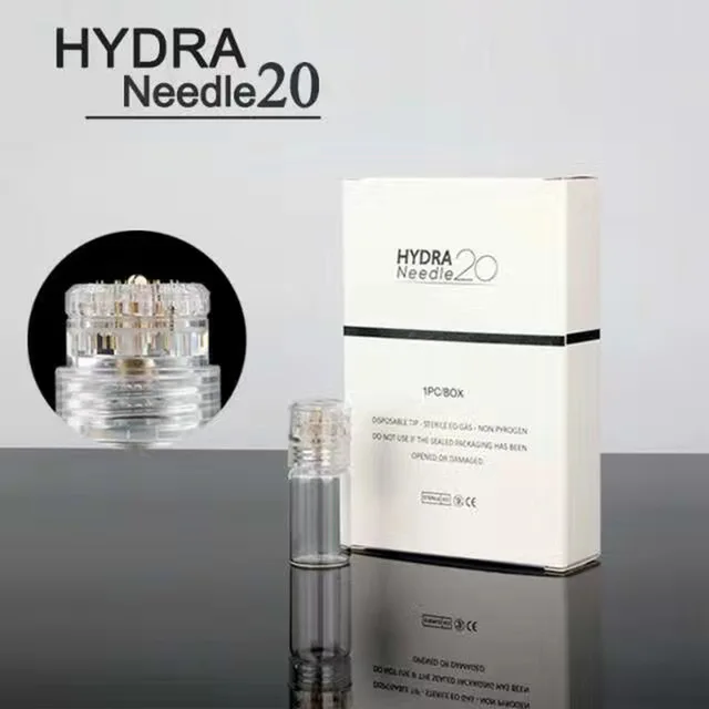 Игла HYDRA 20 титановых наконечников для микро-штамповки терапия Уход за кожей антивозрастная Сыворотка инъекции многоразовые