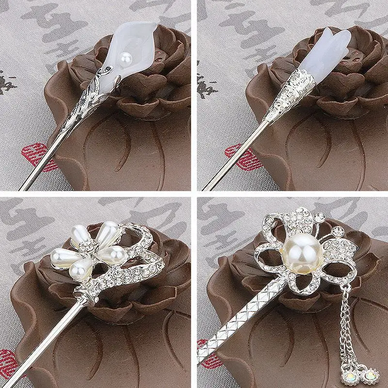 Женские заколки для волос MOSSOVY Свадебные Цветочные Стразы свадебные аксессуары