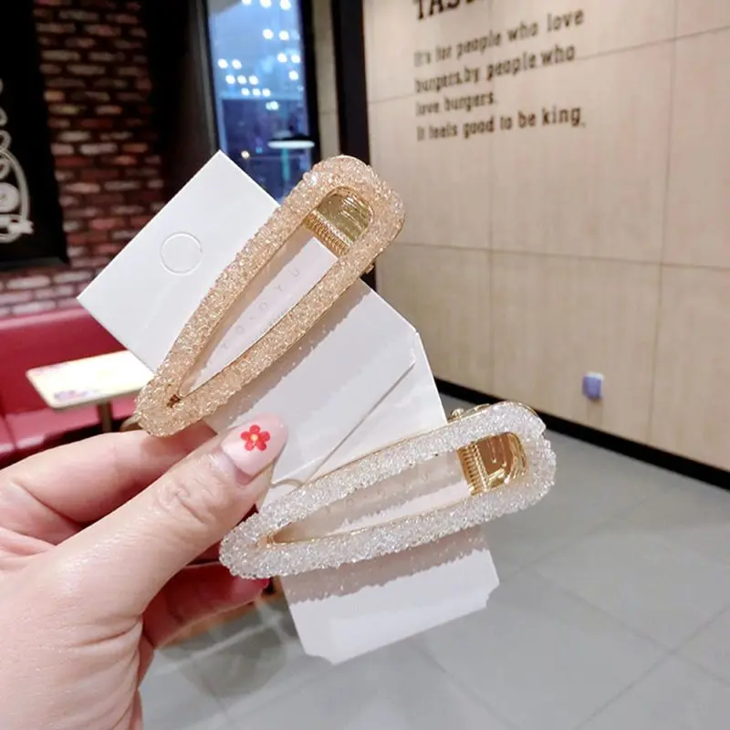 Женские блестящие искусственные хрустальные стразы шпильки для волос боковая