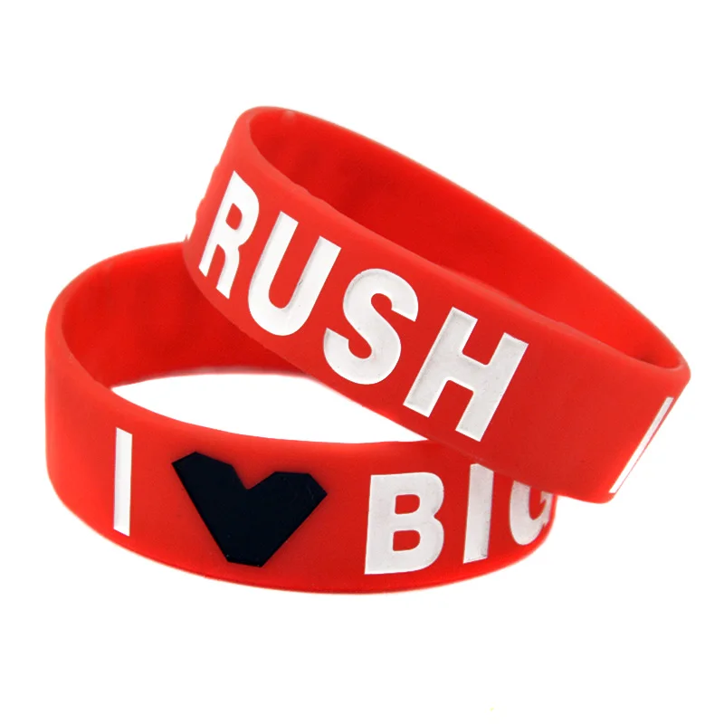 1 шт. силиконовый браслет с надписью I Love Big Time Rush шириной 3/4 дюйма для любителей