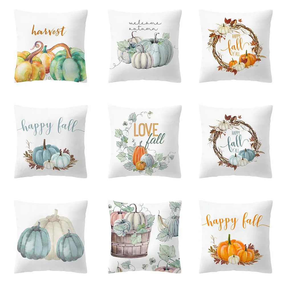 Наволочка для домашнего декора высокое качество акварельные подушки тыквы