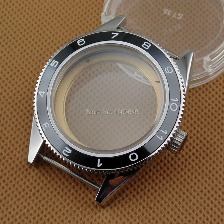 41 мм сапфировый корпус для часов с керамическим ободком подходит Miyota 8205/8215 ETA 2836