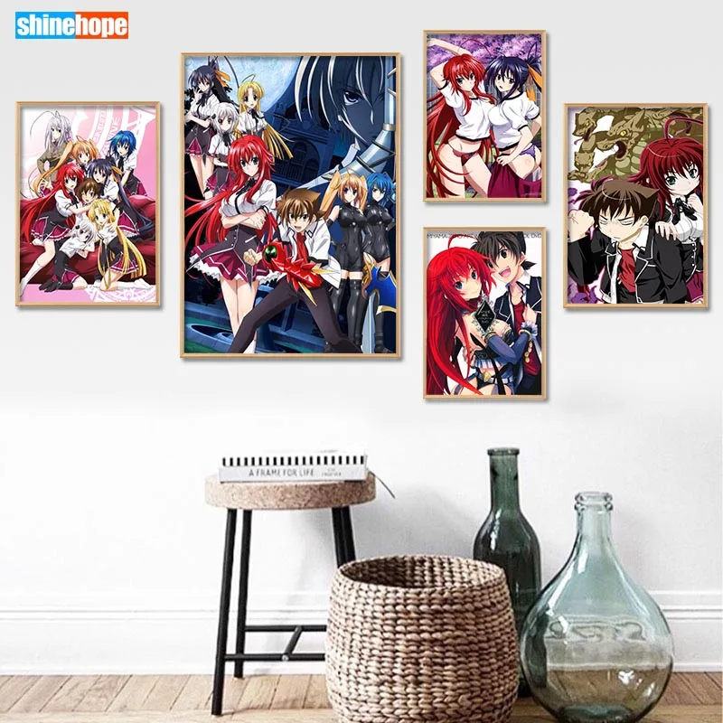 Школьная DxD BorN постер на заказ холст художественная отделочная ткань для дома