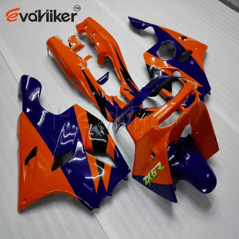 Обтекатель мотоцикла для ZX6R 1994 1995 1996 1997 оранжевый ZX 6R 94 95 96 97 комплект пластиковых