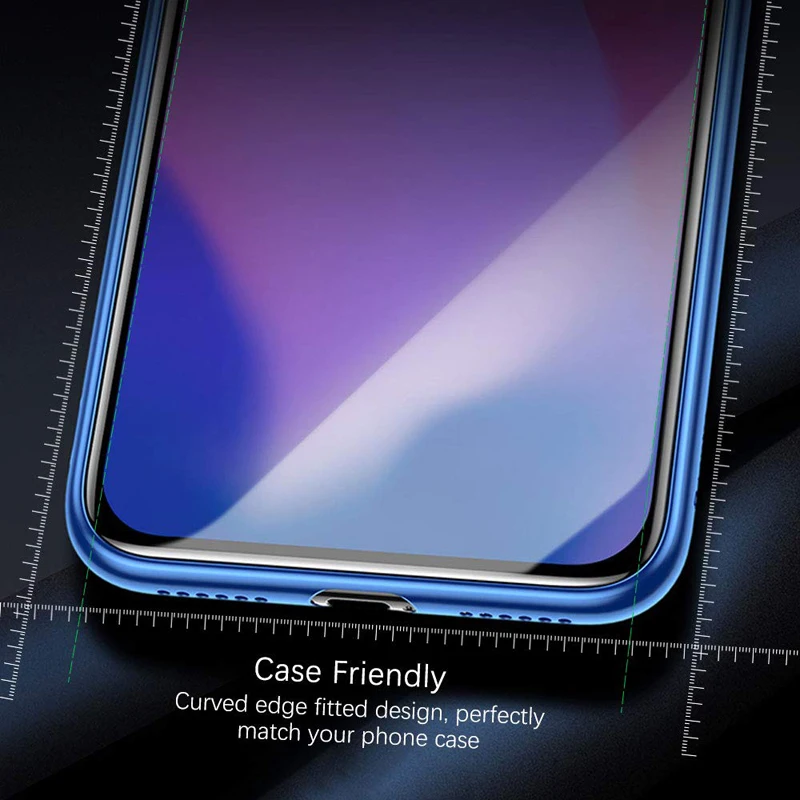 Полностью клеящаяся зеркальная пленка из закаленного стекла для iPhone 7 8 Plus X XS XR MAX