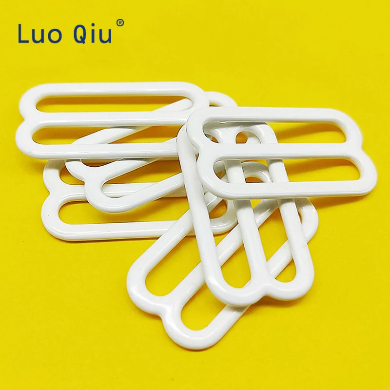 Белый бюстгальтер Luo Qiu (18 шт./лот) 25 мм с регулируемыми застежками 8 бюстгальтеров