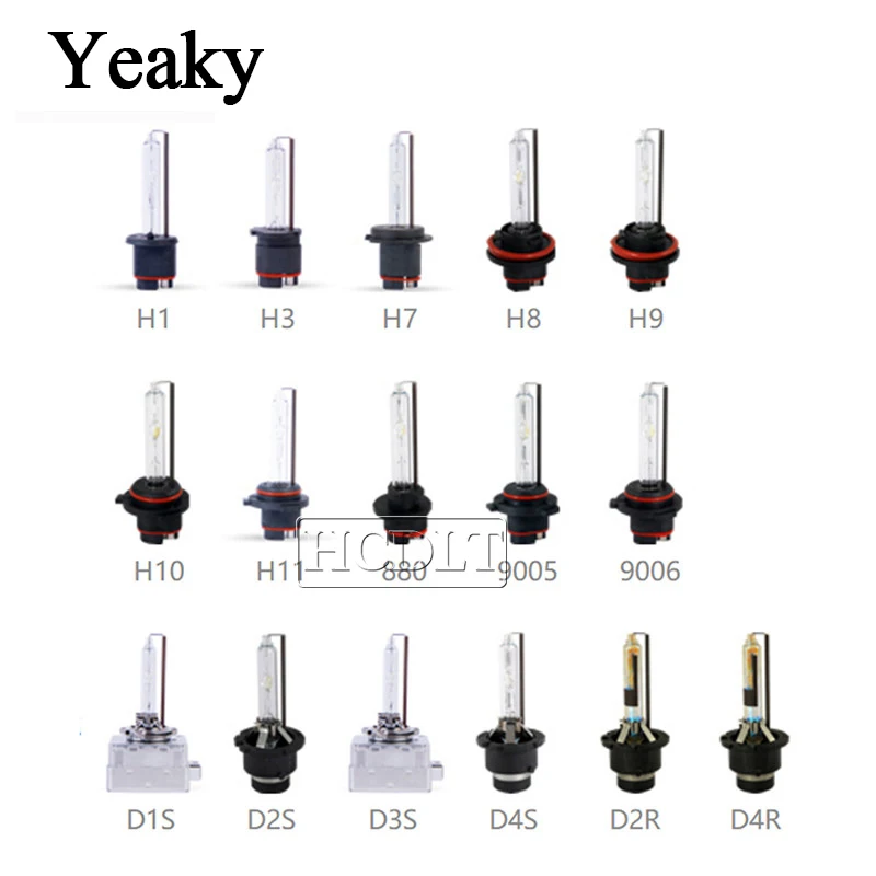 HCDLT Yeaky 35 Вт Xenon H1 H3 H7 H11 9005 9006 D2H D2S D2R D4S D1S D3S ксеноновая лампа 4500K 5500K 6500K HID