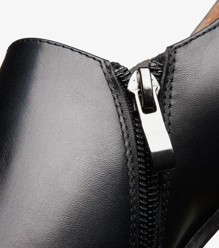 Simple Elegant Genuine Leather Business Casual Men Shoes Men's Wedding Dress England Trendy Pointed Toe Office Work | Обувь