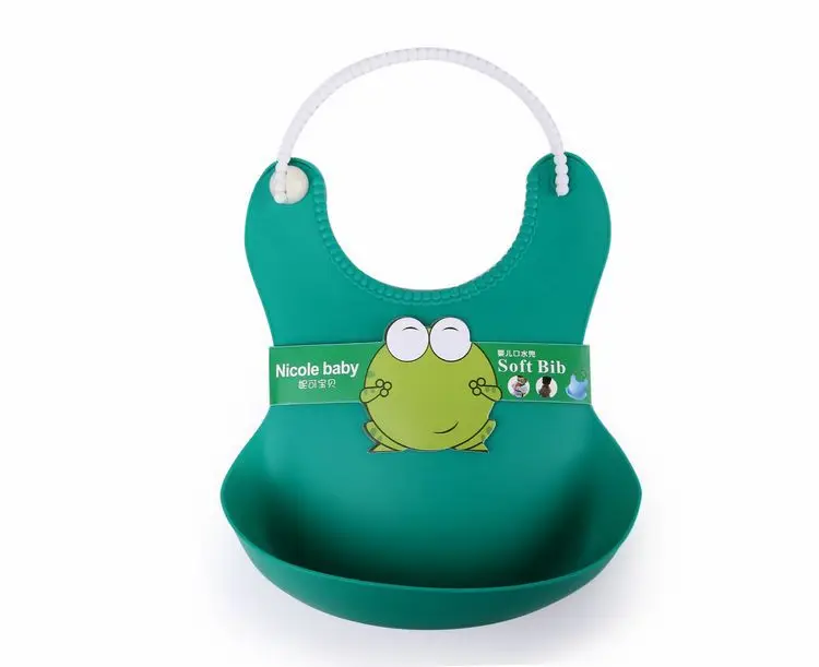 2016 новый дизайн детские нагрудники водонепроницаемые силиконовые для кормления