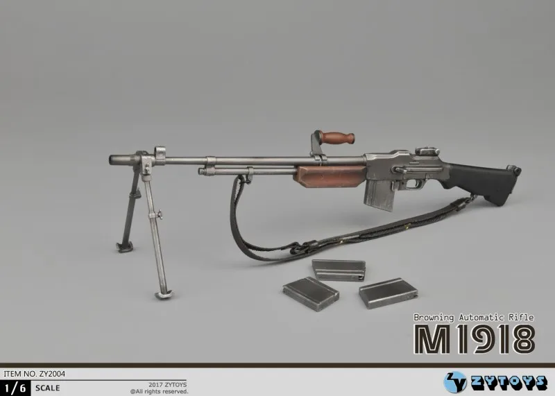 Автомат для винтовки ZYTOYS ZY2004 1/6 M1918 BAR Browning военное оружие реквизит HT PH TBL 12 дюймов