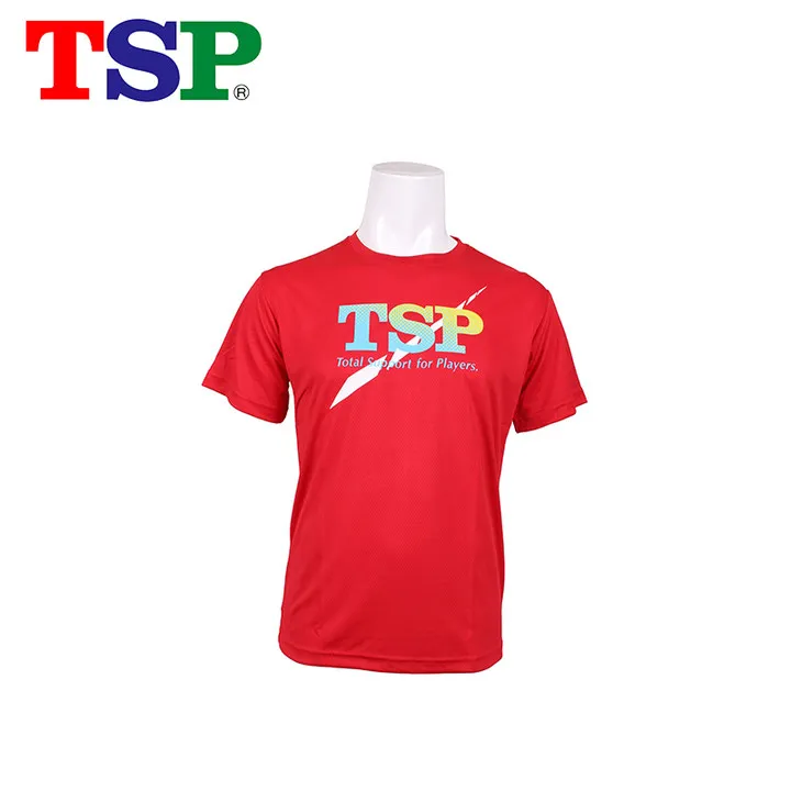 TSP 83501 майки для настольного тенниса, футболки для мужчин/женщин, одежда для пинг-понга, спортивная одежда, футболки для тренировок - Цвет: Red