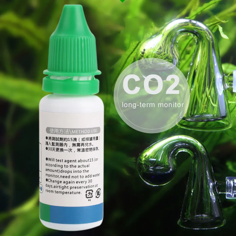 Аквариум CO2 PH обнаружения прочный 15 мл Белый аквариум обесцвечивание PH|Проверка