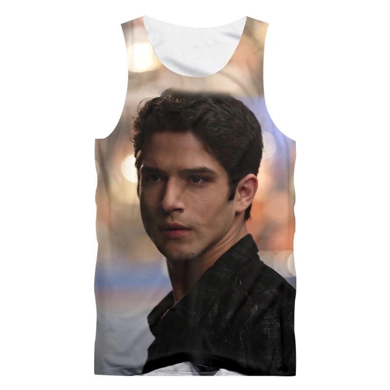 Майка OGKB Мужская быстросохнущая майка с забавным 3D принтом волк из полиэстера