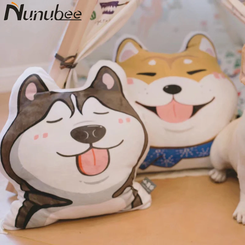 Nunubee подушка в форме собаки 3D цифровая односторонняя печать Милая французская