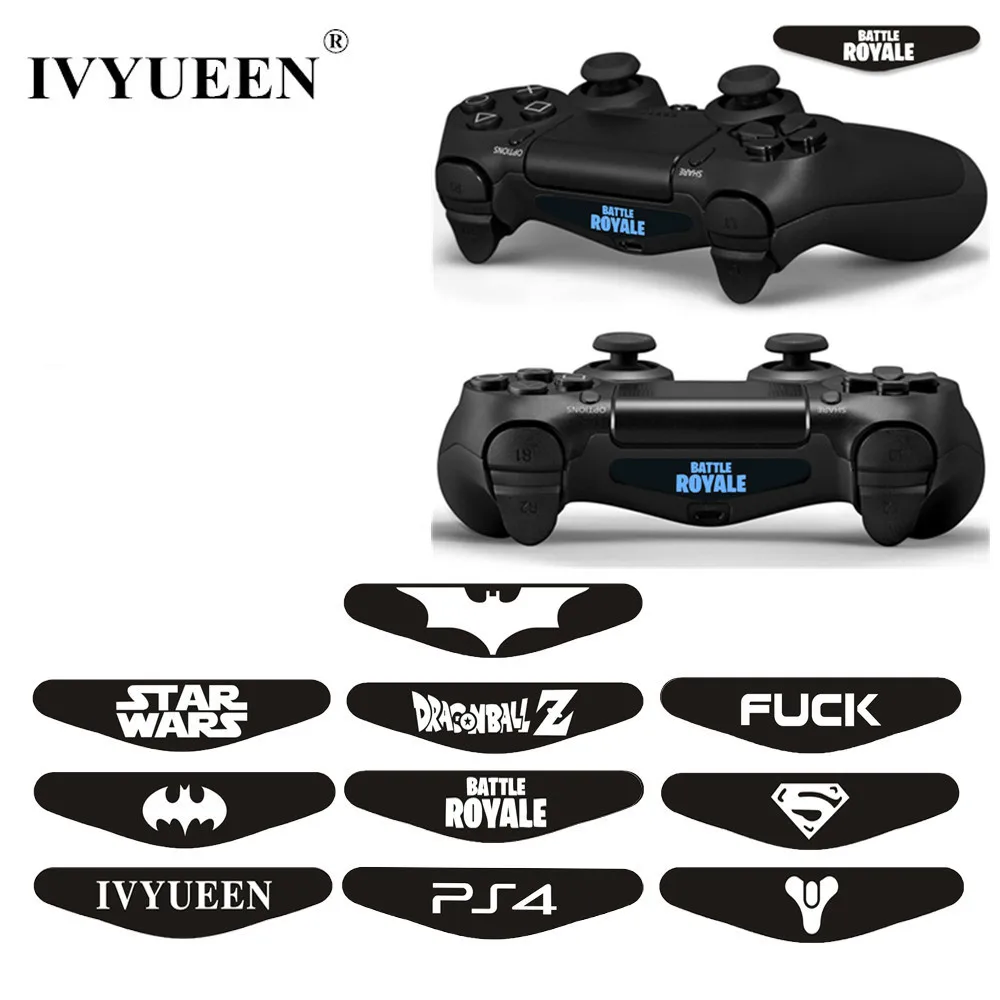 IVYUEEN 10 шт. светодиодный светильник наклейка для бара наклейка для sony Dualshock 4 PS4 Pro Slim контроллер для playstation 4 наклейка на консоль