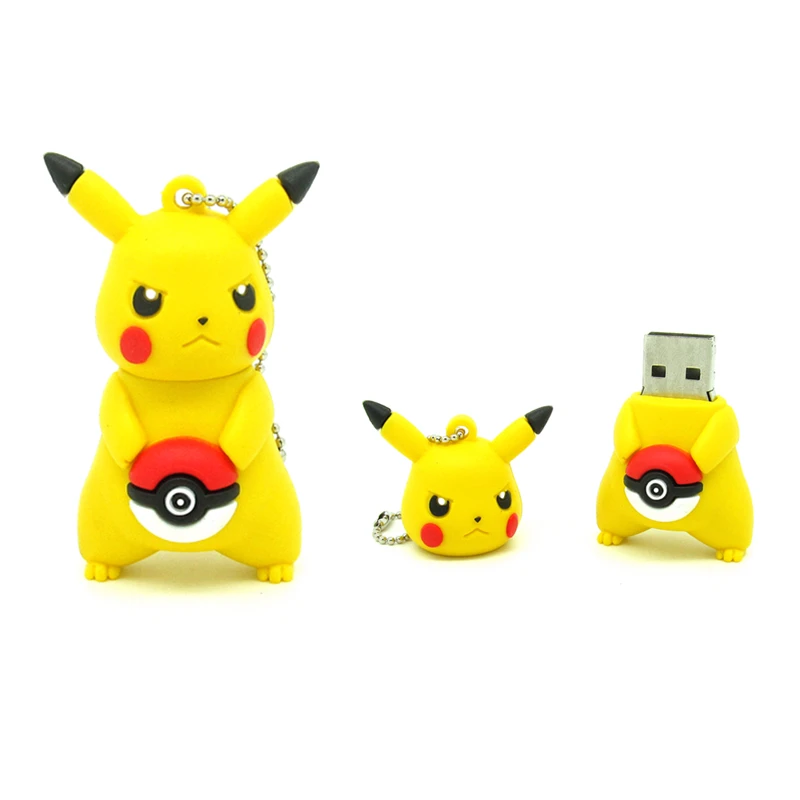 Мультфильм Пикачу держать Pokeball флэш-накопитель USB memory stick мини компьютер подарок 4