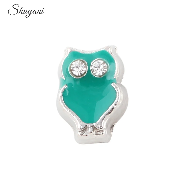 20 шт. Стразы амулеты с животными в виде совы для плавающего шкатулка шармы