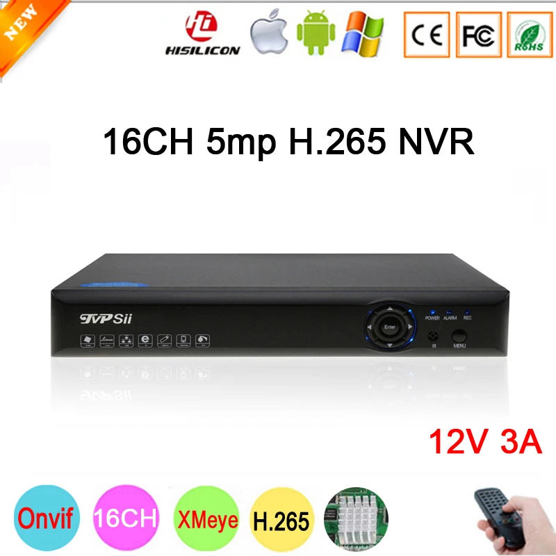 5mp/4mp/3mp/2mp/1mp IP Камера прибор формата Blue-Ray Панель Hi3536D XMeye аудио H.265+ 5mp 16CH 16-канальный видеорегистратор стандарта Onvif IP NVR