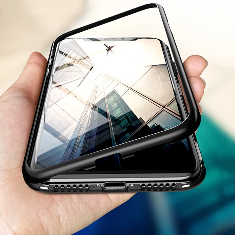 Магнитный чехол для телефона huawei P30 Pro P30 Lite P 30 mate 20 Pro P20 светильник стеклянная задняя крышка для Hawei Honor 10 Lite Y9 пленка