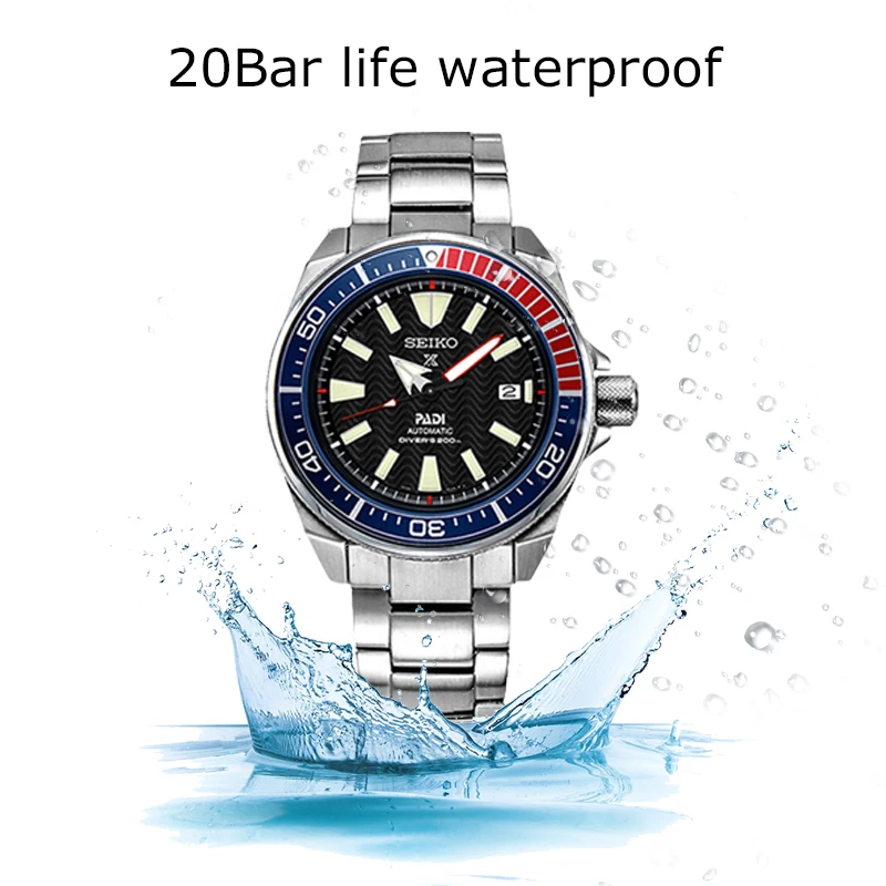 100% оригинальные мужские часы Seiko автоматические механические наручные 10 бар