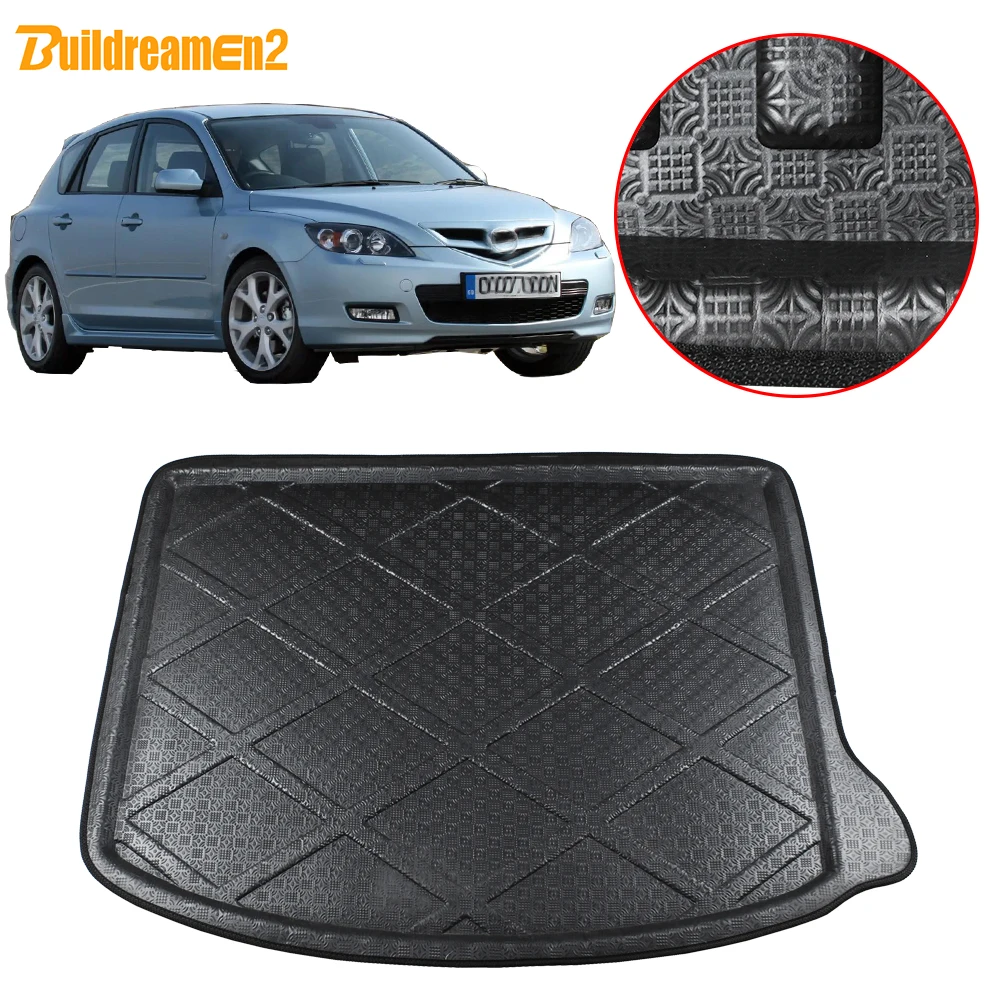 Buildreamen2 для Mazda 3 хэтчбека коврик багажника автомобиля подкладка напольный груза