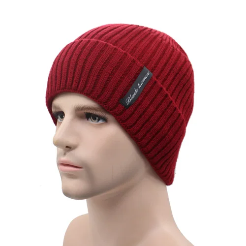 wine red AETRUE зимние шапочки для мужчин шарф вязанные шапки кепки маска теплый капот Теплые Мешковатые зимние шапки для мужчин женщин зимняя шапочки шапки - Цвет: wine red