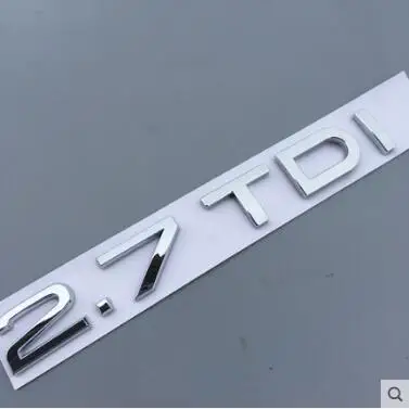 1 шт. хромированный серебристый ABS 9 TDI 2 0 7 A4 A6 A8 эмблема кузова автомобиля задний