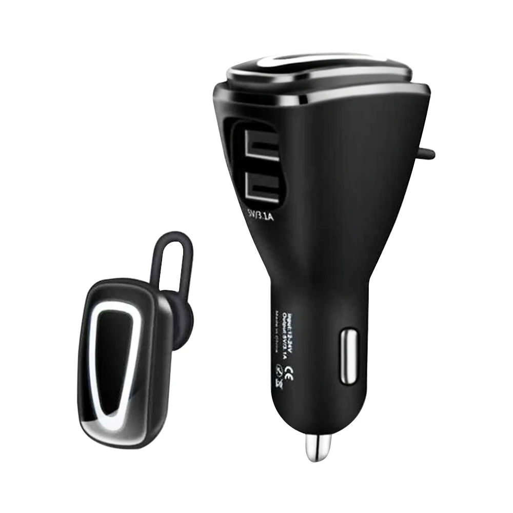 Bluetooth наушники беспроводные спортивные с USB Автомобильное зарядное устройство