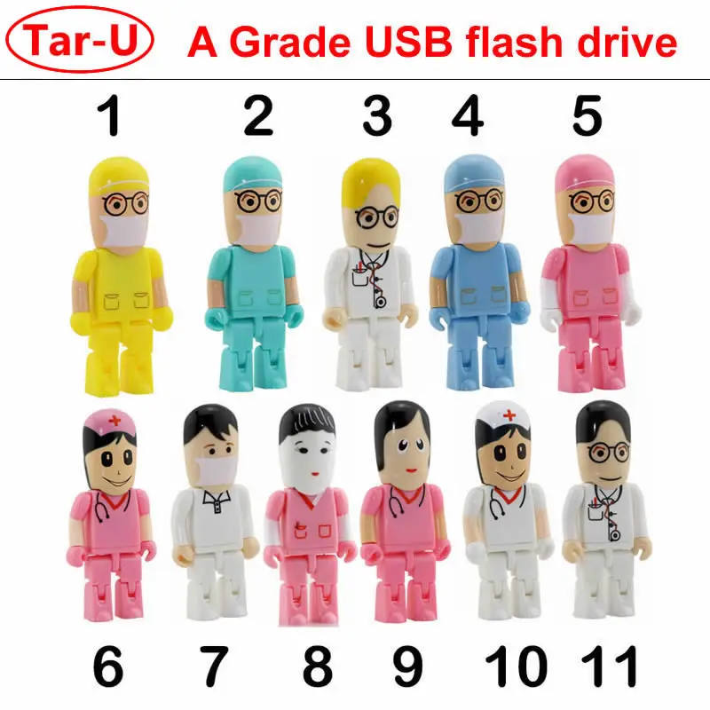 4 ГБ/8 ГБ/16 ГБ/32 ГБ симпатичная терапевтическая карта памяти Doctors USB флэш-накопитель подарок мультфильм флешка