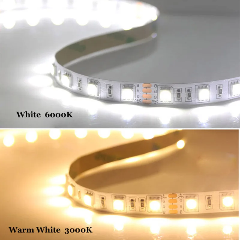 Китайская Светодиодная лента 5050 SMD DC24V свет 5 м 300led Гибкая не водонепроницаемая